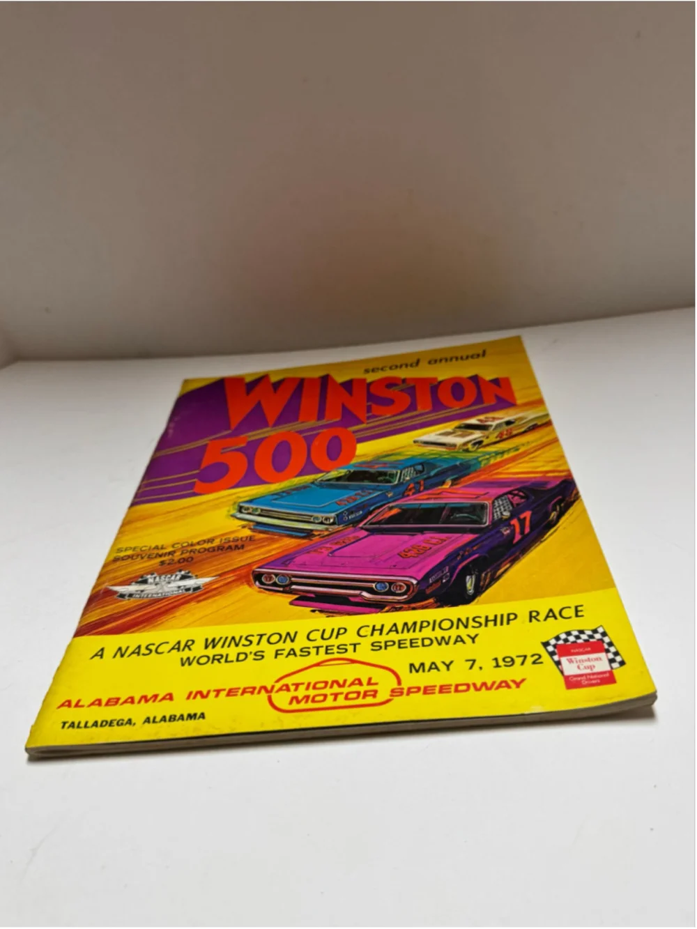 Vintage 1972 Winston 500 NASCAR Souvenir Program